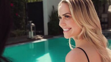 Threesome anal sex with Mia Malkova and Vicki Chase