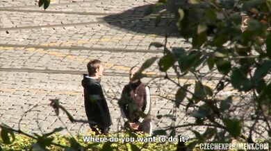 Czech pornstar asks random people off the street to fuck her