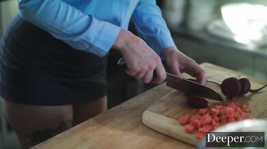 She loves to be tied up and submissively fucked