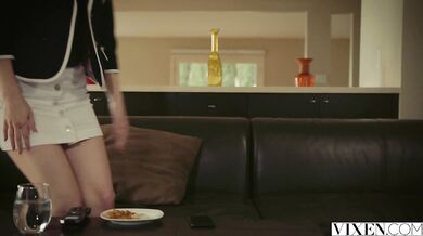 Naughty stepdaughter has to be punished by spanking