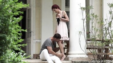 Zrzka šuká přítele na terase