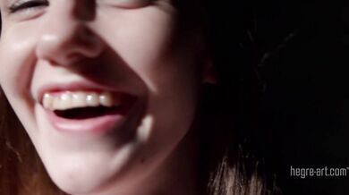 Tied to a chair and teased by a vibrator