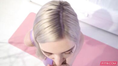 Fitness girl in leggings and sports bra