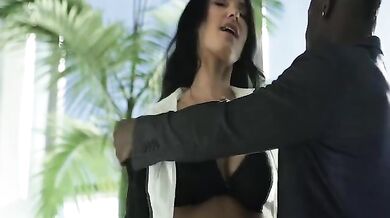 Polish MILF dresses sexy for a black guy