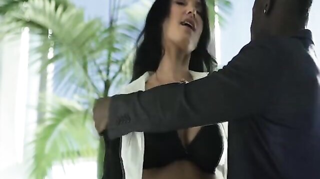 Polish MILF dresses sexy for a black guy