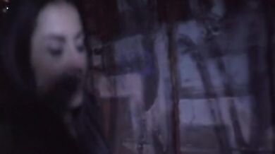 Busty MILF toilet fuck