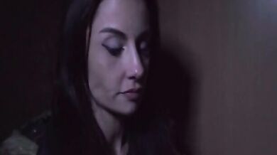 Busty MILF toilet fuck