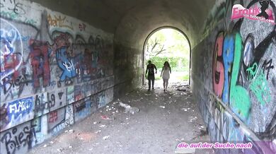 Jenny Joy agrees to a wild outdoor threesome with her classmate
