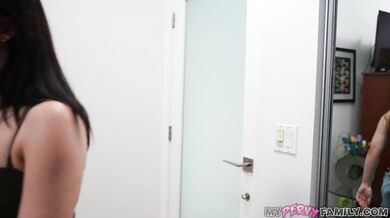 Big dick guy bangs hot brunette!
