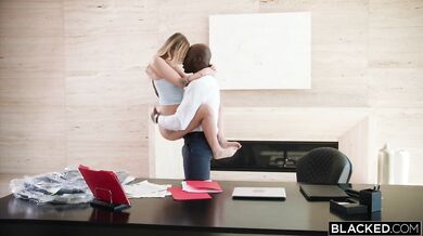 BBC Crazy College Grad Sky Wonderland Gets Spanked And Dominated By New Boss