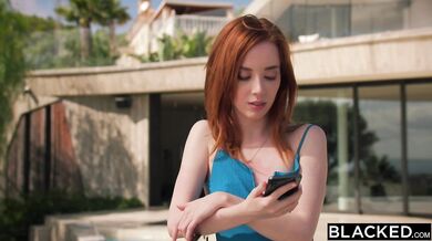 Petite Redhead Lottie Magne And Sexy Blonde Lolly Small Take On Two Huge BBCs