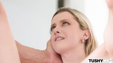 Andie Grey's petite body gets a surprise from her hubby while wife is out