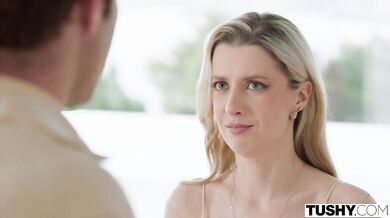 Andie Grey's petite body gets a surprise from her hubby while wife is out