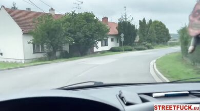 Blonde Michaela Isizzu fucks in the car