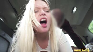 Busty blonde gets creampied