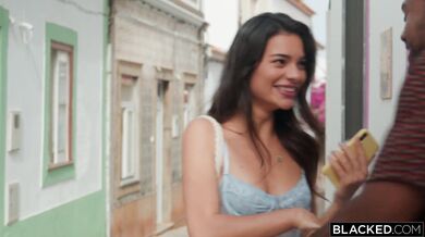 Eva Blume in interracial porn