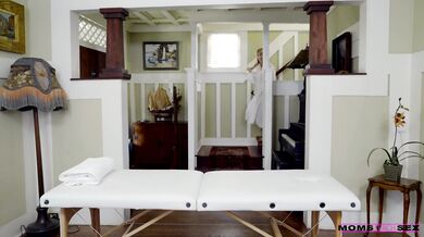 Threesome massage with Anya Olsen, Cherie De Ville for Mother's Day