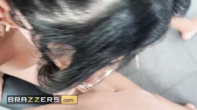 BRAZZERS - Smoking hot busty girl finds solace in the big hard cocks of her two roommates
