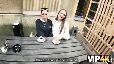 VIP 4K - Sweethearts enjoy rough anal play in public