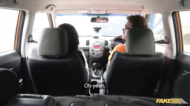 Fake Driving School - Tattooed student Alice Judge gets creampie on first driving lesson
