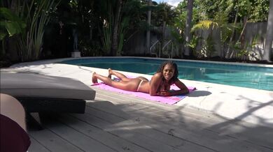 Great day at the pool ended with perfect interracial sex