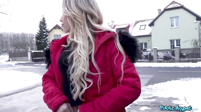 French blonde with perfect body fucked by my long cock