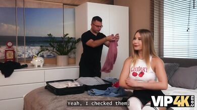 Blonde With Big Tits Fuck Her Boyfriend's Father