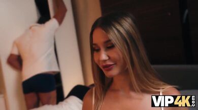 Blonde With Big Tits Fuck Her Boyfriend's Father