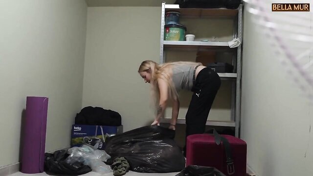 Fucked her hard in a dirty basement