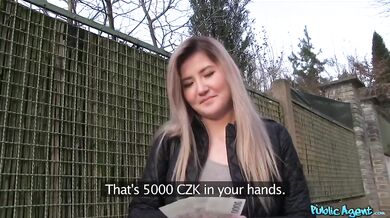 Painfully cute blonde teen gets creampie