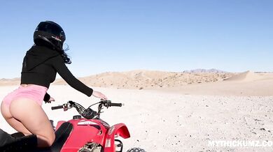 Hammering busty thick ass perfection after a hot desert ATV ride