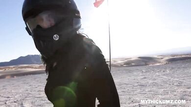 Hammering busty thick ass perfection after a hot desert ATV ride