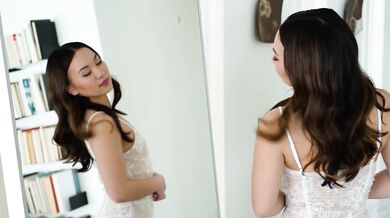 Krystal Davis Sees Stepdaughter Kimmy Kimm In Wedding Dresses