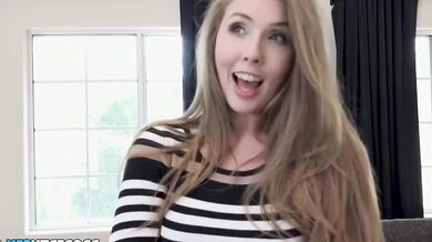 Busty real estate agent Lena Paul gets my hard cock as a tip