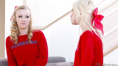 Blondes play with their vibrator