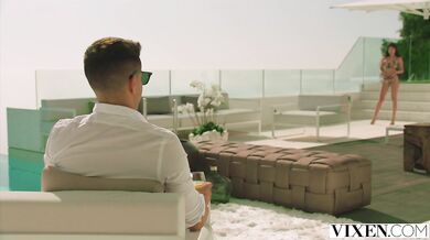 Shy Brunette Stefany Loses Control Over Her Lingerie And Blows Alberto Blanco