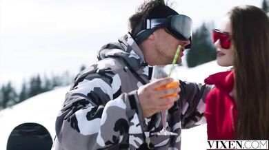 Sonya Blaze & Bunny have a steamy time in the alps - passionate lesbian sex!