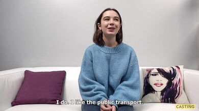 Petite Czech babe Uliana 2526 gives a steamy homemade audition