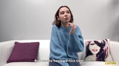 Petite Czech babe Uliana 2526 gives a steamy homemade audition