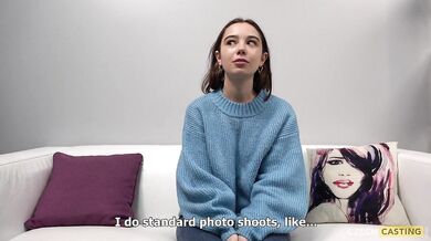 Petite Czech babe Uliana 2526 gives a steamy homemade audition