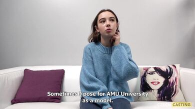 Petite Czech babe Uliana 2526 gives a steamy homemade audition