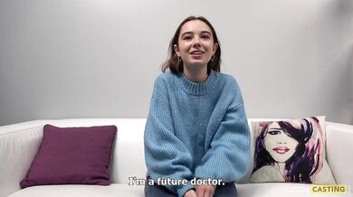 Petite Czech babe Uliana 2526 gives a steamy homemade audition