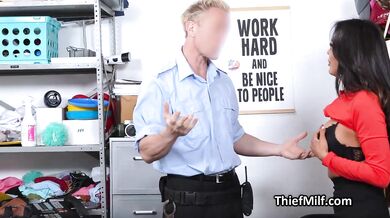 Caught Latina thief with tight ass drilled deep in her ass on spy cam