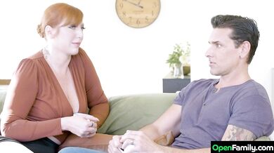 Sexy Redhead Lauren Phillips Shows Her Sister's Man All About An Open Family