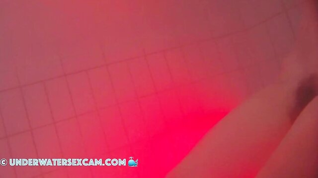 French Teen 18+ Masturbates With The Jet Stream Underwater In A Public Sauna Pool