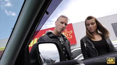 Quiet Spot Was Perfect For Guy To Fuck Young Slut For Money
