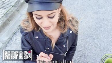 Bella Rico Takes A Public POV Pounding And Gets Her Shaved Pussy Filled With Creamy Cum