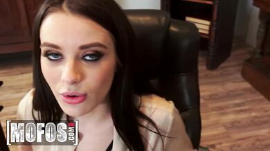 Kinky Lana Rhoades Hides Her Bf Under Her Office Desk So He Can Secretly Lick Her Up Without Her Boss Knowing