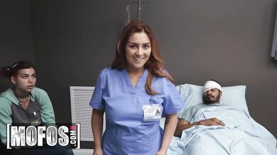 Naughty Nurse Chloe Copper Takes A Ride On Her Colleague's Hard Cock In The Hospital