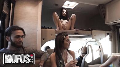 Lila Love Be Quiet While Getting Fucked Hard By Johnny On A Festival Road Trip